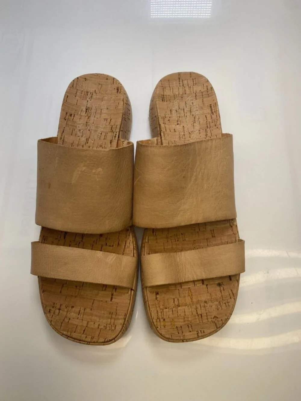 Kork-Ease Women's Alia Brown Terra Leather Strap Cork Heel Sandal Sz  10